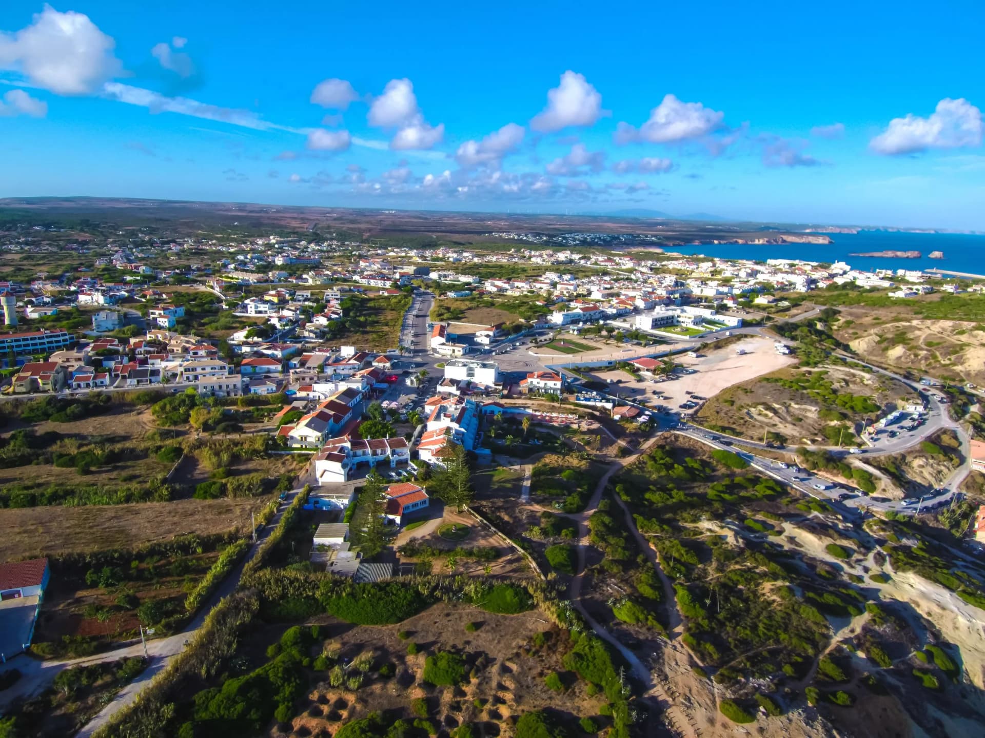 Sagres desde el aire. Drone en Villa de Portugal en el Algarve