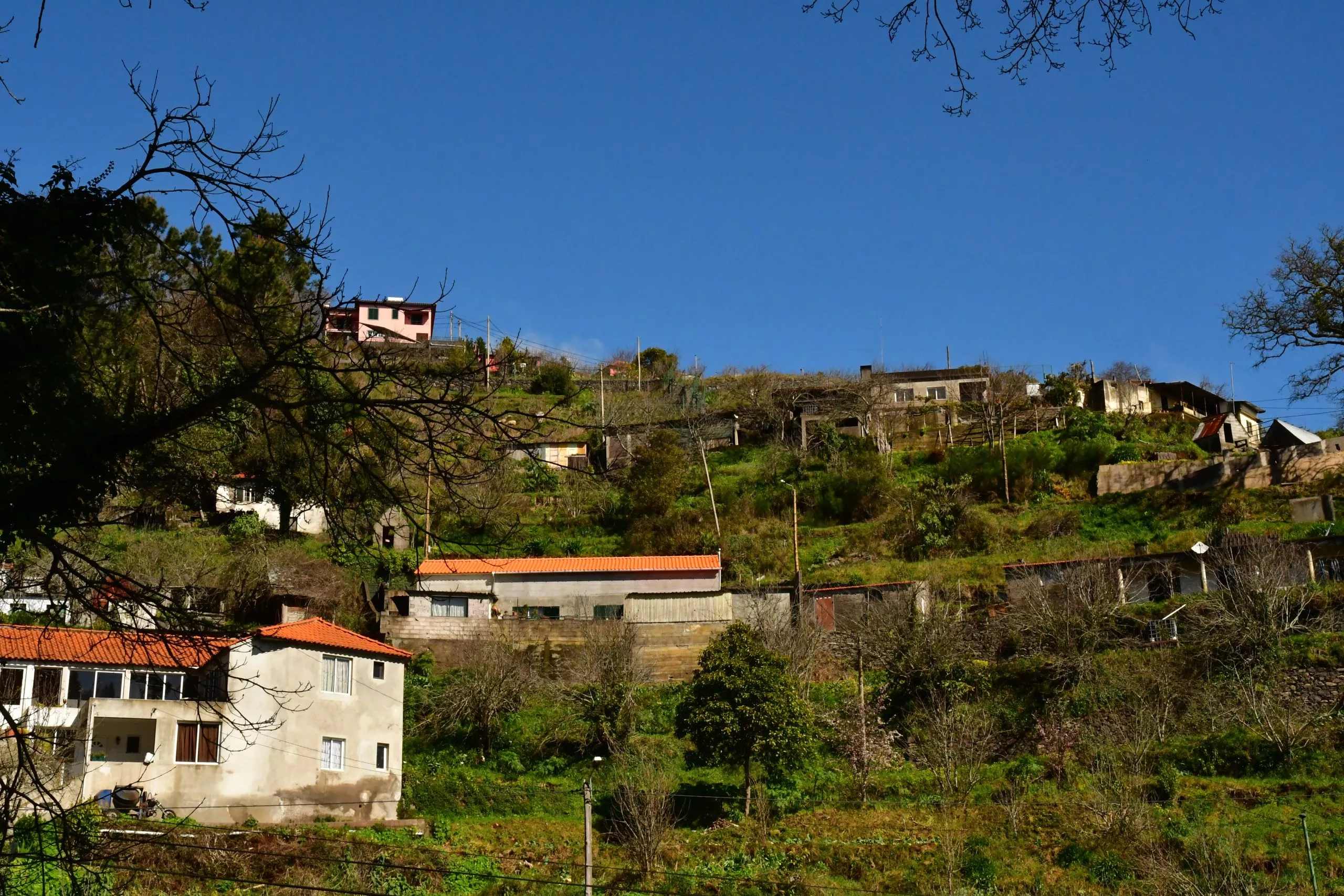 Madeiral, Camacha, Portugal - february 21 2018 : village in Camacha area